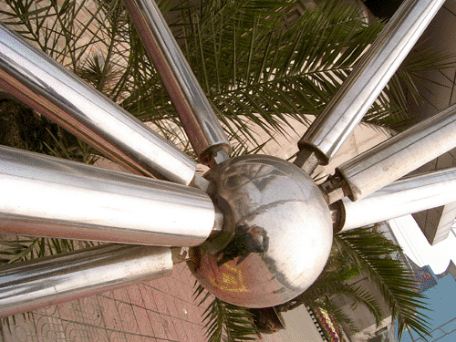 满洲里不锈钢螺栓球网架